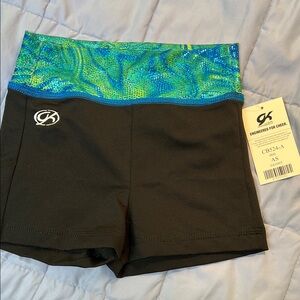 GK Black and Blue Cheer Shorts-AS